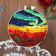 thumbnail image 2 of Flores Kits Bordado Punto Cruzado Con Hilo Color Tela Aro, 2 of 9