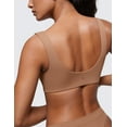 thumbnail image 4 of CRZ YOGA Softhold Women's Double Lined U Back Bralettes Unlined Everyday Bras Wireless Cami, 4 of 5