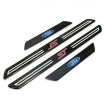 Ford Focus ST Black Real Carbon Fiber 4 Universal Door Sill Protector Guard