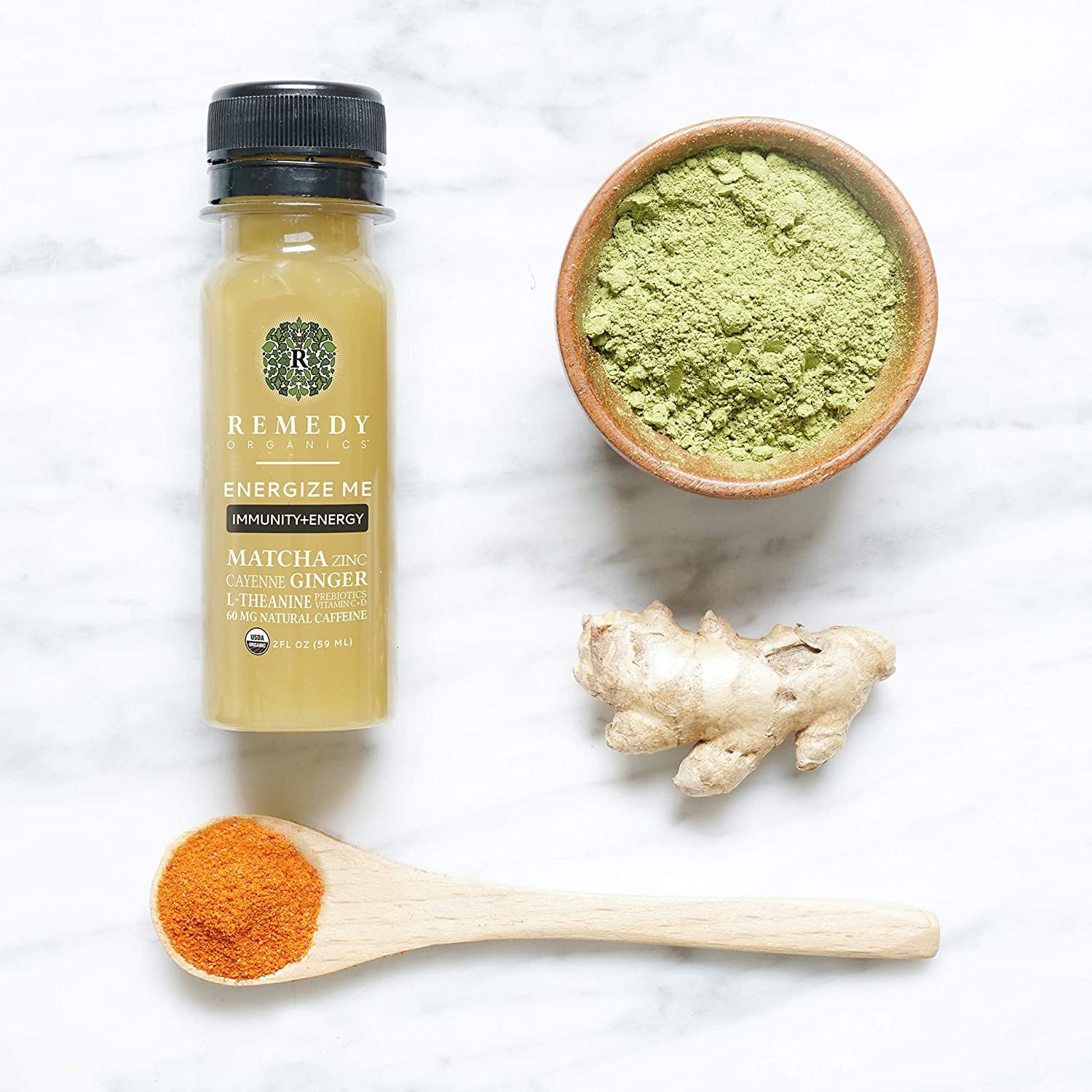 Remedy Organics Immunity Plus Shot, Energize Me 24Pack Boost Energy