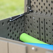 Lifetime New Outdoor Polyethylene Deck Box and Bench 150 Gal. Capacity, Brown (60251)