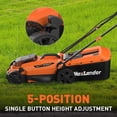 thumbnail image 2 of Maxlander 13" Cordless Lawn Mower, 2-in-1 Battery Powered Lawn Mower with Brushless Motor, 5-Position Height Adjustment with 2x4.0ah Batteries, 2 of 8