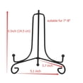 thumbnail image 2 of Iron Display Stand 1 pcs 6" Iron Easel Classic Display Stand Bowl Plate Photo Frame Book Artwor Black Displays Picture Frames, Cookbooks, Decorative Plates, 2 of 5