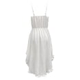 thumbnail image 5 of Summer Boho Maxi Dress for Women Sleeveless Smocked Neckline Flowy A Line Casual Beach Gown White XXL, 5 of 5