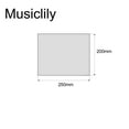 thumbnail image 2 of Musiclily Pro 200x250mm Blanks Acoustic Guitar Pickguard Material Self Adhesive Scratch Plate Sheet, Black, 2 of 3