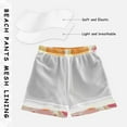 thumbnail image 3 of FORMRS Boys Swim Trunks Quick Dry Mesh Liner Boardshorts Sizes XS-XL, Pink Floral Orange, 3 of 7