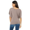 thumbnail image 3 of Bella + Canvas Ladies' Flowy Draped Sleeve Dolman T-Shirt - 8821, 3 of 4