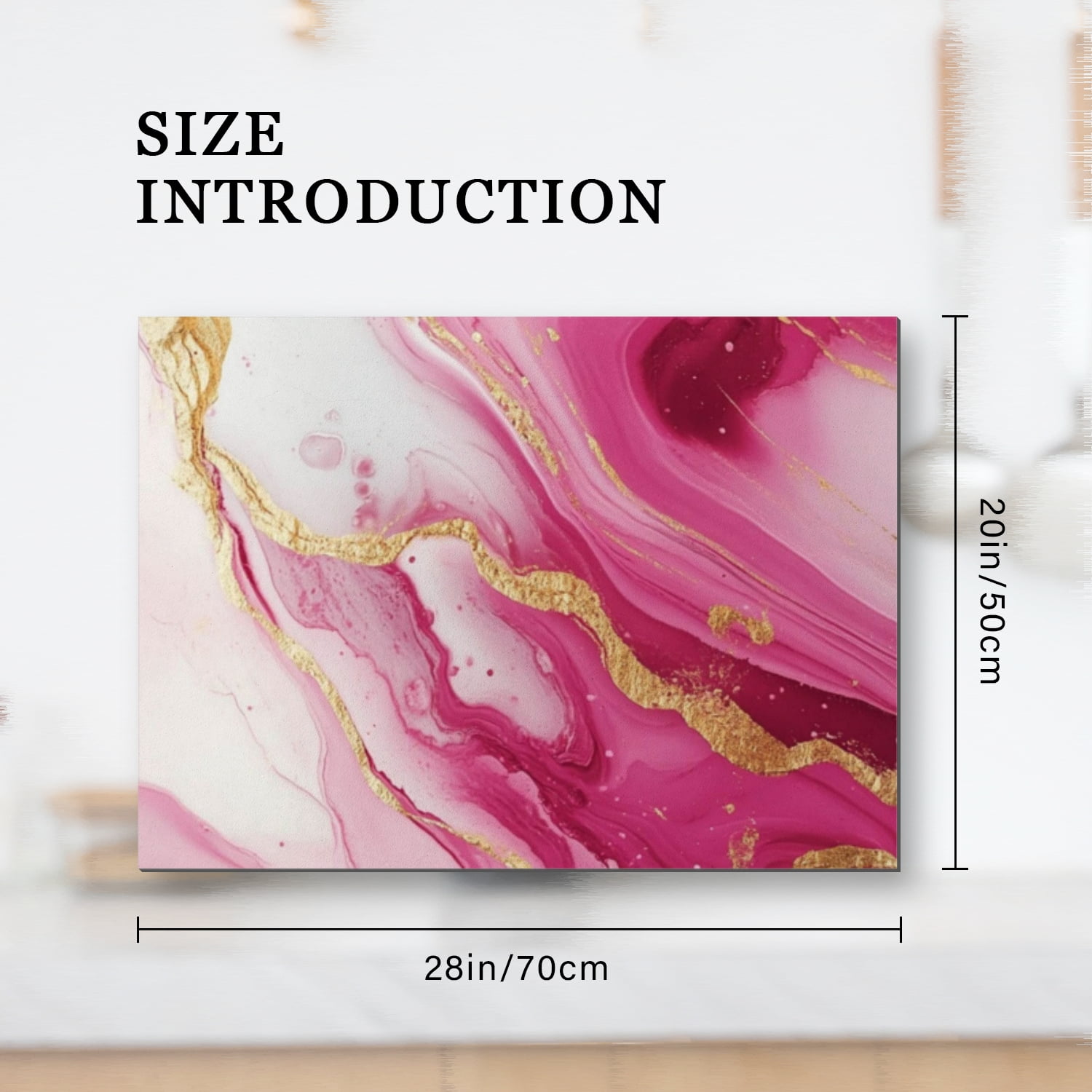 Foldable Cover for Stove Top Electric Flat Top, Abstract Pink and Gold Marble Stovetop Induction Protector, Square Stove Burner Covers Mat for Kitchen RV (28×20 Inch)
