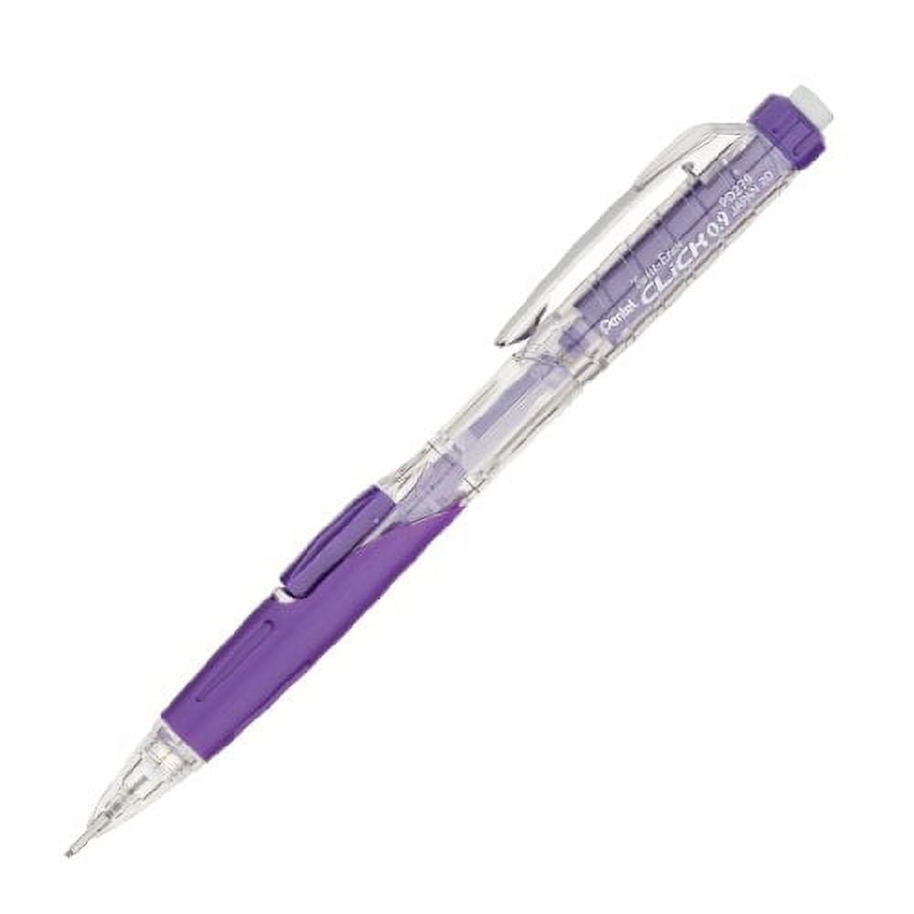 Pentel 2003568 0.9 mm Twist-Erase Click Mechanical Pencil, Violet Grip - Pack of 12
