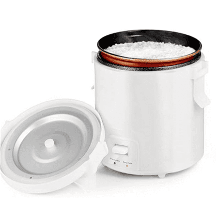 1.0L Mini Rice Cooker,WHITE Portable Travel Steamer Small,15 Minutes Fast Cooking, Removable Non-stick Pot, Keep Warm, Suitable For 1-2 People - For Cooking Soup, Rice, Stews & Oatmeal