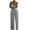 Gray, variant on Jumpsuits For Women Casual With Sleeves Dressy Wedding GuestWomen's Casual Solid Color Long Playsuit Loose Lady Pearl Suspender Jumpsuit White XXL