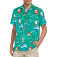 thumbnail image 3 of American Trends Hawaiian Shirt for Men Short Sleeve Button Down Shirts Beach Shirts for Men Green S, 3 of 7
