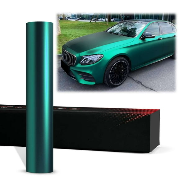 PET Romance Chrome Teal Vinyl Wrap Auto Car Sticker Decal Film Sheet Bubble Free Air Release Technology