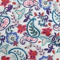 thumbnail image 1 of oneOone Cotton Flex Red Fabric Asian Paisley Floral Craft Projects Decor Fabric Printed By The Yard 40 Inch Wide, 1 of 4