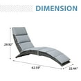 thumbnail image 4 of JOIVI Steel Removable Cushion and Portable Chaise Lounge Chair, 4 of 8