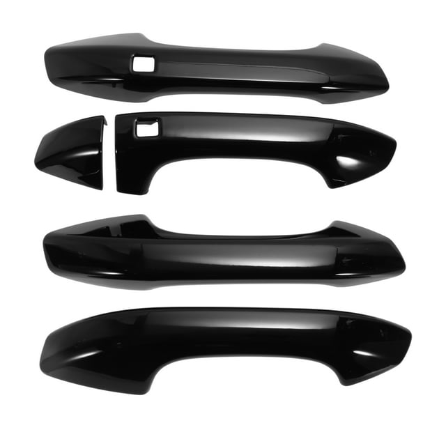 Cubierta de manija de puerta exterior trim delantera izquierda, delantera derecha, trasera izquierda, trasera derecha para Kia K5 LX LXS GT-Line EX GT 2020-2025 Negro brillante