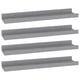 thumbnail image 1 of Conjunto de 4 Repisas Flotantes de MDF Gris de 40x10x3 cm vidaXL, 1 of 9