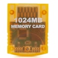 thumbnail image 1 of 1024MB Memory Card for Nintendo Wii Gamecube GC Game Memory , Orange, 1 of 5