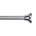 thumbnail image 3 of Bath Bliss Tringle de Rideau de Douche Décorative Salle de Bain Doublure de Douche & Rideau Réglable 42-72 Chrome, 3 of 5