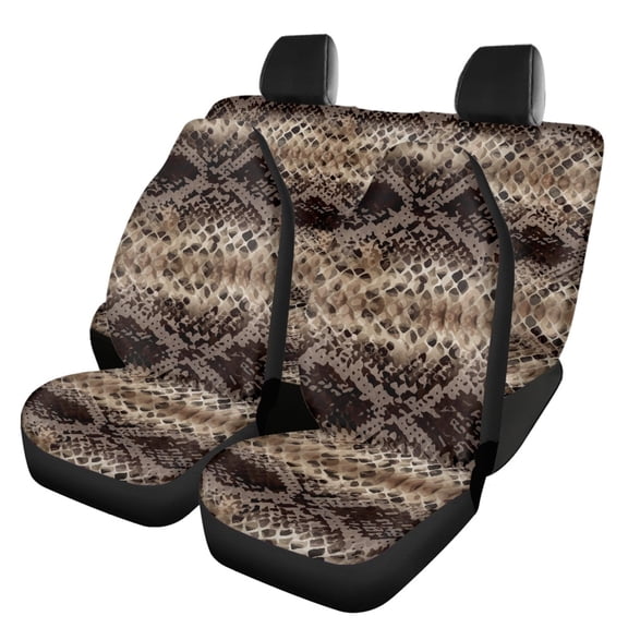 FUIALDOLG Car Seat Covers Breathable Polyester, Compatible with Automotive Seat SUV Seats, for Truck most Cars, Gray Camo