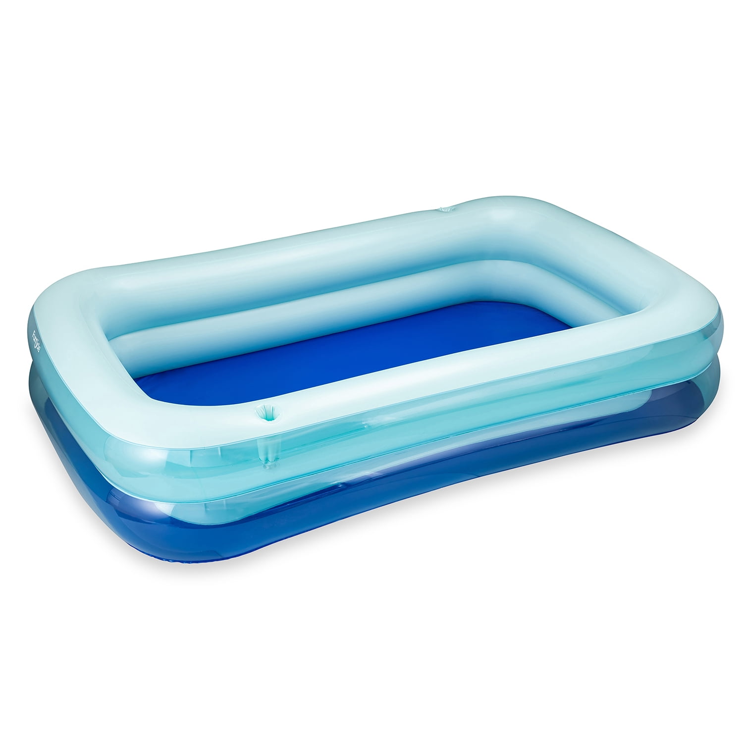 Funsicle 8.5ft SummerBlock Pool, Inflatable Family Swimming Pool, Marine Blue, Rectangular, Age 6 & up