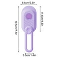 thumbnail image 3 of Cepillo de vapor 3 en 1 para gatos, peine depilatorio multifuncional para gatos y perros, para masajear y limpiar el pelo suelto, recargable, morado., 3 of 9