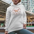 thumbnail image 2 of Make Your Dreams Happen Quote with Boho Butterfly Art Merch Gift, White Hooded Sweatshirt or Hoodie, XL, 2 of 5