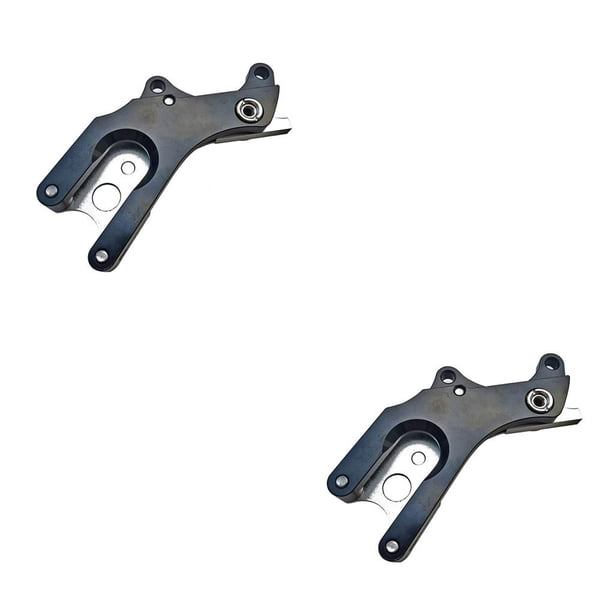 Sonducket Montaje de disco de neumático de bicicleta de montaña Modificación de acero de aleación de aluminio Reemplazo del adaptador de Negro 2piezas