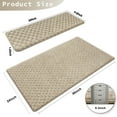 thumbnail image 3 of PURE ERA Bullnose Carpet Stair Treads Cover 9.5"x30"x1.2"14pcs With 1pcs Matching Landing Mat 2'x3'For wooden stair steps(Cream Gray,Mini Diamond Trellis), 3 of 13