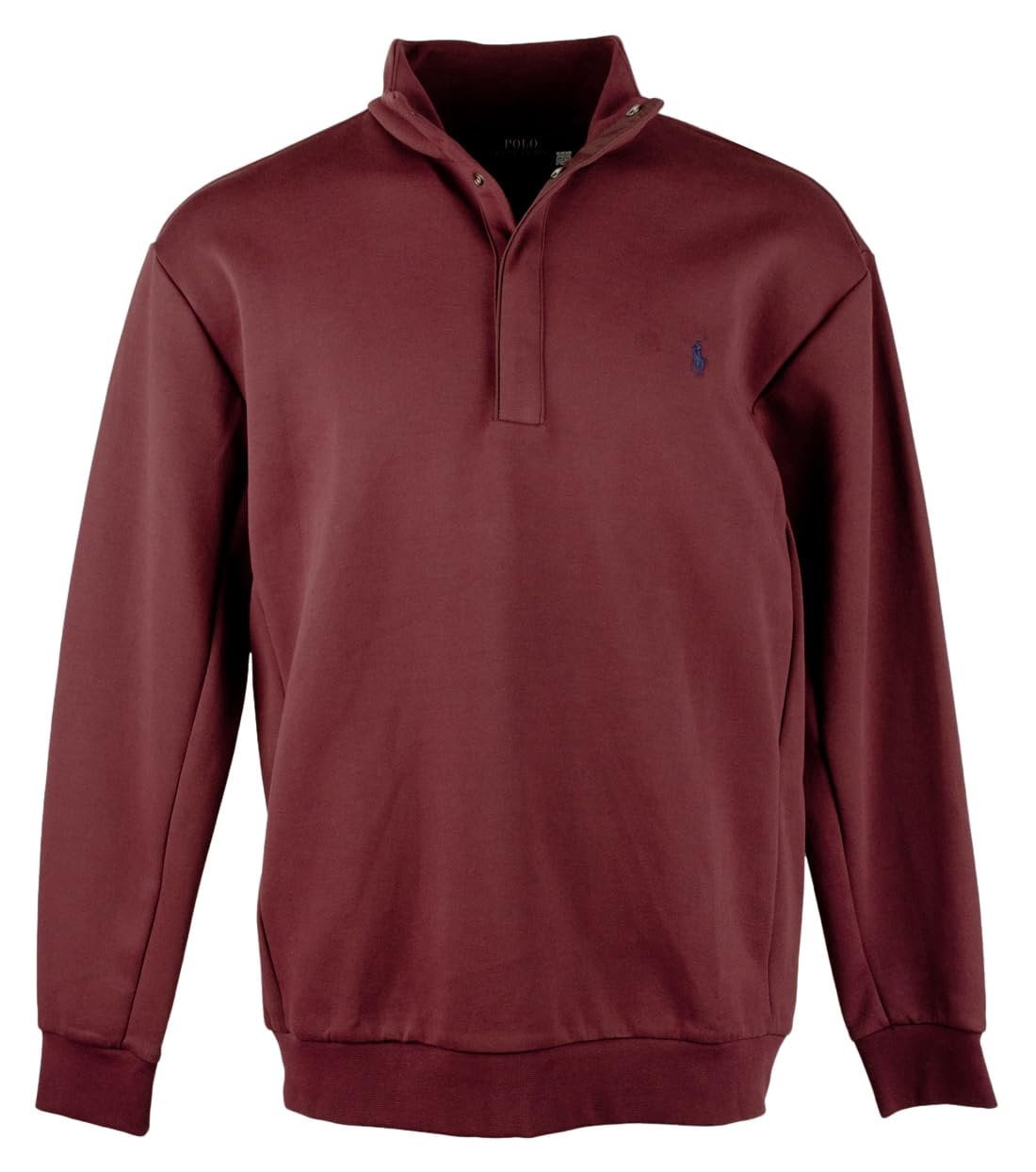 POLO RALPH LAUREN Men's Big & Tall Double-Knit Quarter Snap