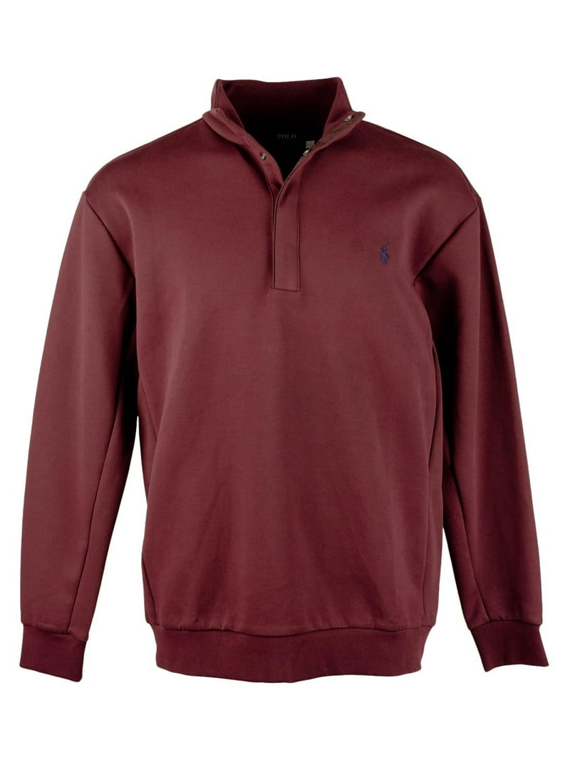 トップス 00s POLO RALPH LAUREN Fleece Snap-T POLO RALPH LAUREN Men's Big & Tall Double-Knit Quarter Snap
