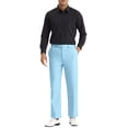 thumbnail image 2 of Pantalones Chino de Ajuste Recto Casual para Hombre INSPIRE CHIC, Confort y Estiramiento, Frente Plano, 36 Azul Claro, 2 of 6