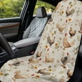 thumbnail image 3 of Xixirimido Roosters Dandelion Floral Print Gym Car Seat Cover Towel Sweatproof Protector for Post-Workout Large Universal Front Seat Mat Non-Slip for Cars, Trucks, SUVs2Pack, 3 of 8