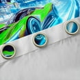 thumbnail image 4 of Castle Fairy Racing Car Curtains Pack of 2 (42x84 Each),Blue Green Curtains Blackout, 4 of 6