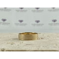 thumbnail image 4 of 14K Yellow Gold Satin Finish Beaded Milgrain Circle Pattern Solid Gold 6mm Wedding Band, 4 of 5