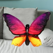 Butterfly Decorations Pillow Decorative Throw-Pillow Stuffed Animal Plush Gifts for Women Decor for Room Home Garden 19.68x15.74 In(Hot Pink)