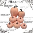 thumbnail image 3 of WMGHA 7PCS Fake Pumpkins for Decorating, Faux Pumpkins Fall Harvest Decor, Halloween Decorations, Thanksgiving Table Centerpieces and Baby Shower Decor, Pink/Blue, 3 of 9