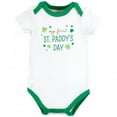thumbnail image 5 of Hudson Baby Infant Girl Cotton Bodysuits, Lucky Lady, 6-9 Months, 5 of 5