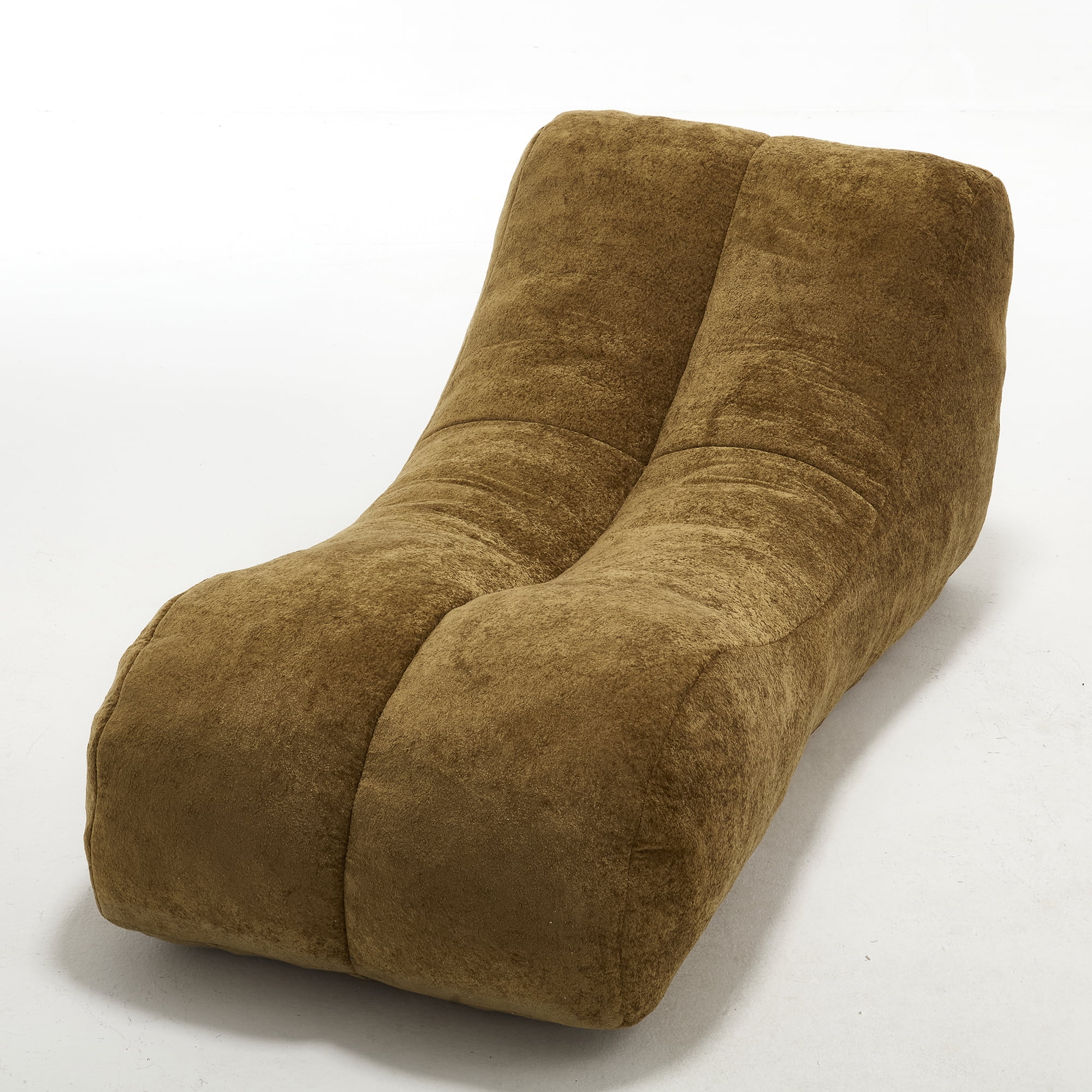 Kumix Bean Bag Sofa Chair, Polyester Bean Bag Chair with High-quality Sponge, Plump and Elastic Bean Bag Sofa Chair for Kids Teens Adults, Creative Beanbag Chair for Living Room, Brown