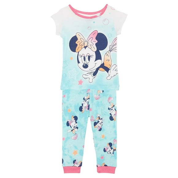 Conjunto de pijama Disney unisex para niños Mickey Mouse | Minnie Mermaid 3T