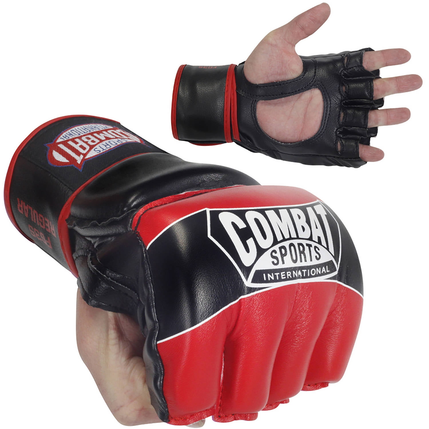 Red Grappling MMA Training Gloves UFC Style Gloves S M L XL Size 