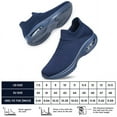 thumbnail image 2 of vibdiv Mens Walking Shoes Non Slip Casual Shoes Lightweight Breathable Sneakers Navy Blue Size 12, 2 of 8
