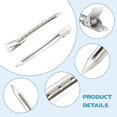 thumbnail image 2 of 24 Pcs Duck Billed Hair Clips for Styling Sectioning Silver Metal Hair Clips for Women Long Hair Metal Alligator Curl Clips for Hair Roller,Salon,Bows DIY with Case, 2 of 5