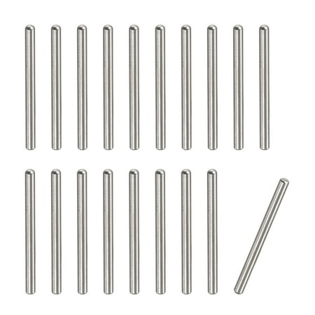 

1.5x18mm Dowel Pins 100 Pack Round Head Flat Chamfered End Dowel Pin
