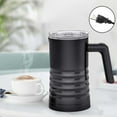 thumbnail image 1 of Vaporizador de leche eléctrico, máquina para hacer espuma fría y caliente, máquina para hacer espuma de café con leche, espumador de leche automático Negro, 1 of 8