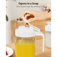 thumbnail image 5 of VA1KENE Wide Mouth Mason Jar Pour Spout Lid with Handle Mason Jar Pitcher Lid Flip Cap Leak Proof 4 Pack, 5 of 7