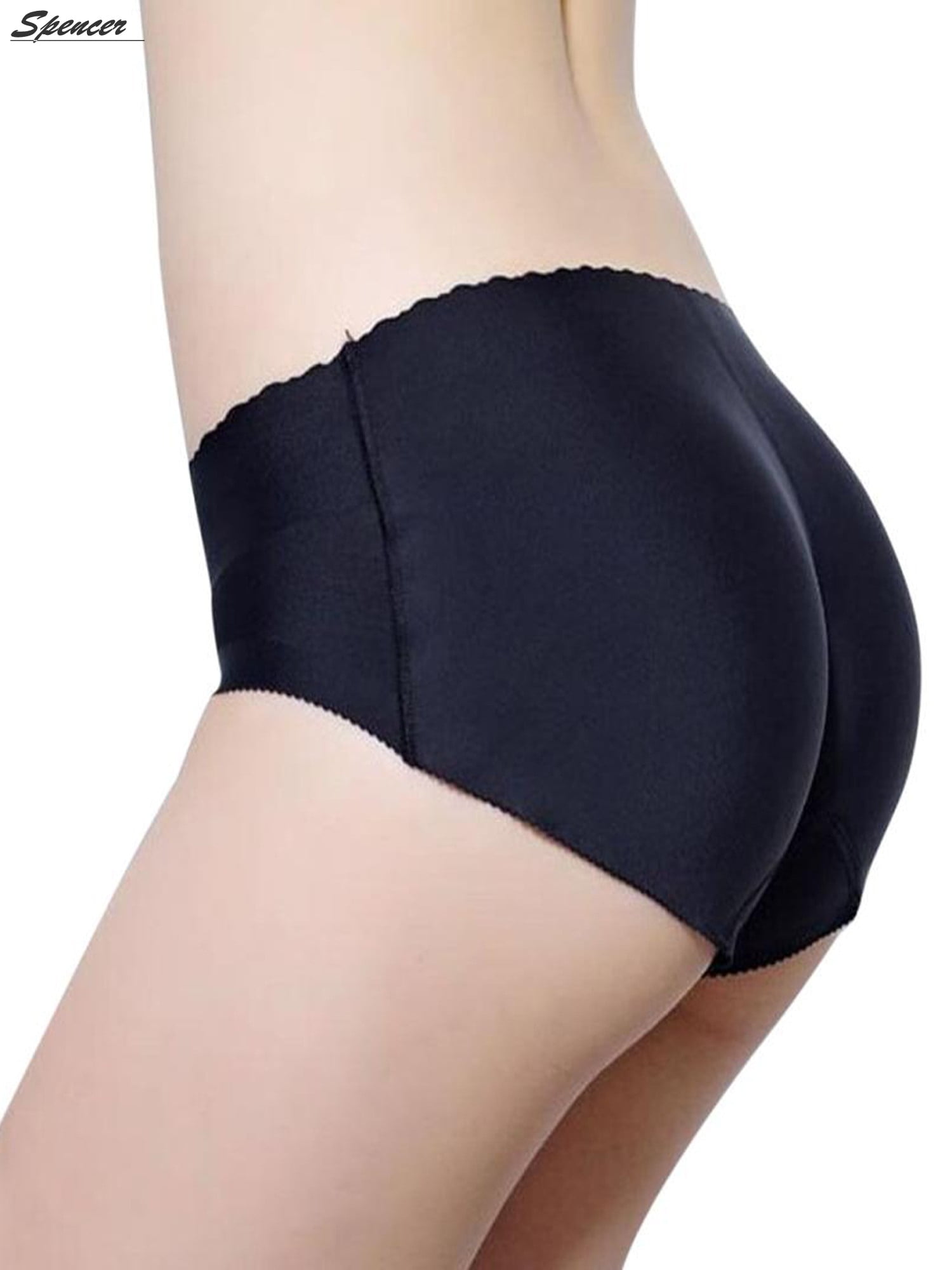Spencer 1 Pair Enhancing Underwear Pad Stickers Bum Rich Buttock Hip Up Padded  Butt Lifter Shapewear XL,Black 