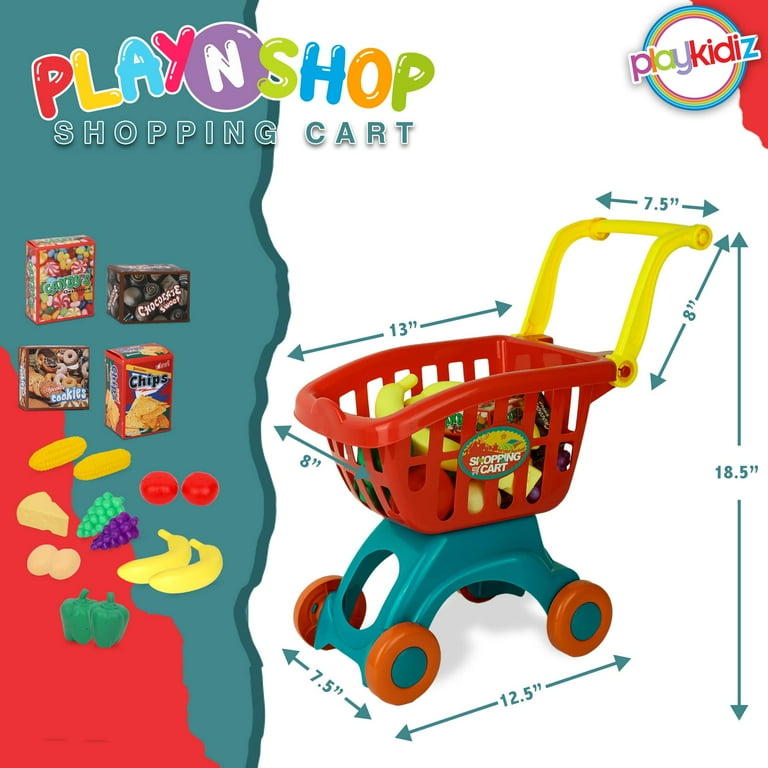 Toy Shopping Cart Safe Plastic Food Battat, 58 OFF
