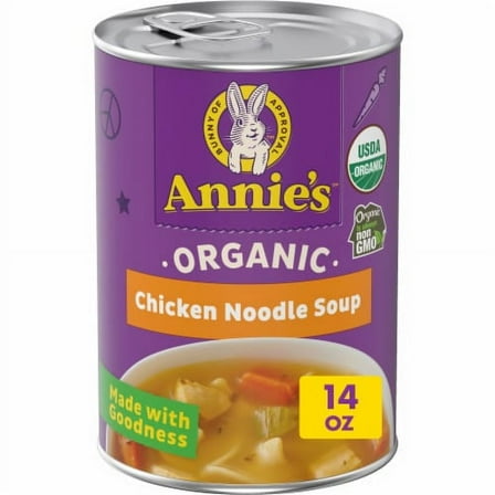 Pack of 2 - Annie's Organic Chicken Noodle Soup 14 oz