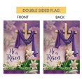 thumbnail image 5 of Easter Cross Print Garden Flag Vertical Double Sided Farmyard Outdoor Decoration, 5 of 5